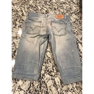 LEVI'S 595‎ Low Stretch Made Into Shorts Size 28